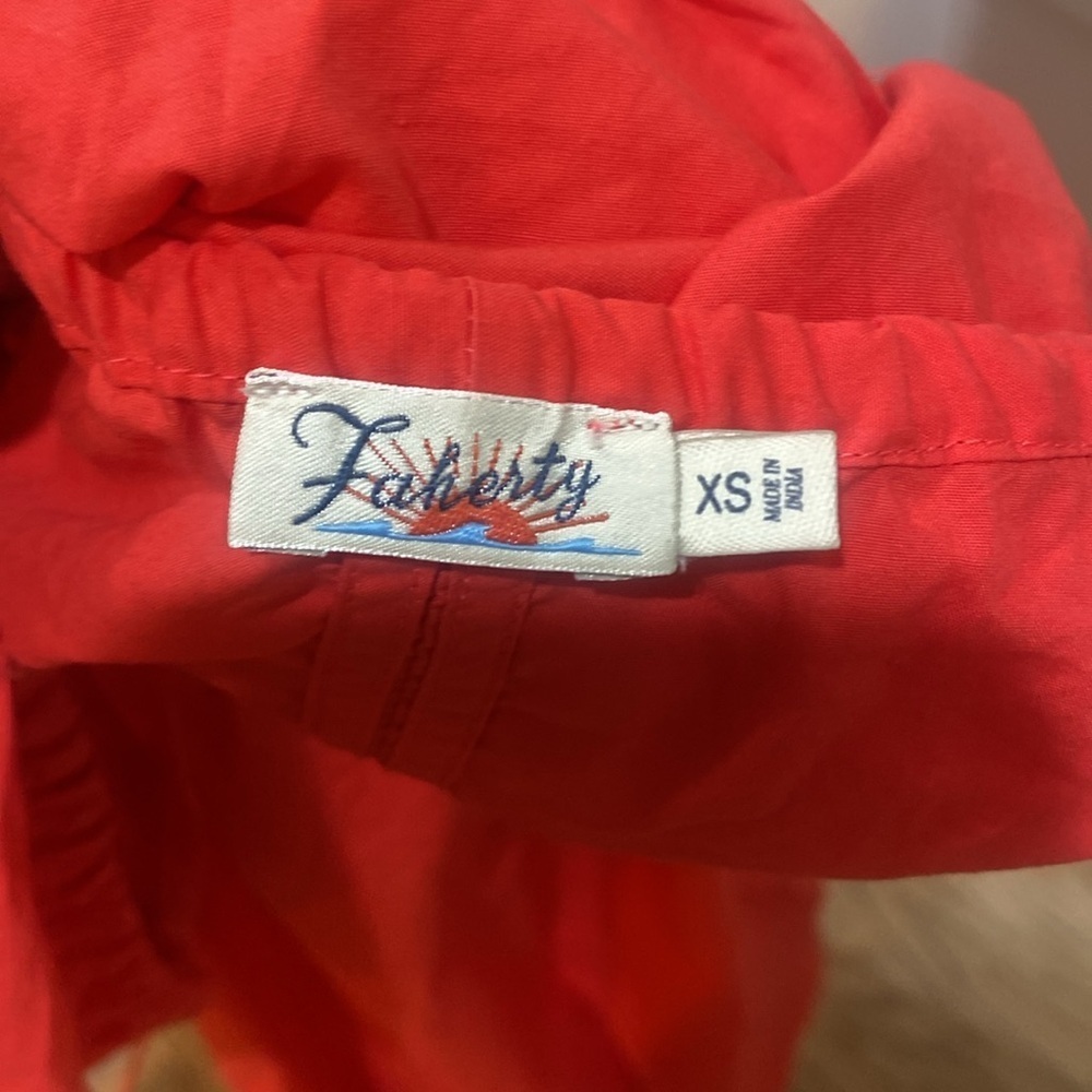 NWT Faherty Amalfi Dress Hibiscus Sz x small - Picture 9 of 11